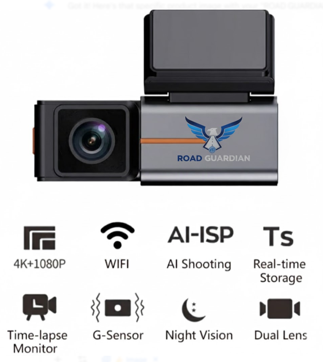 RoadGuardian 4K Dual Dash Cam