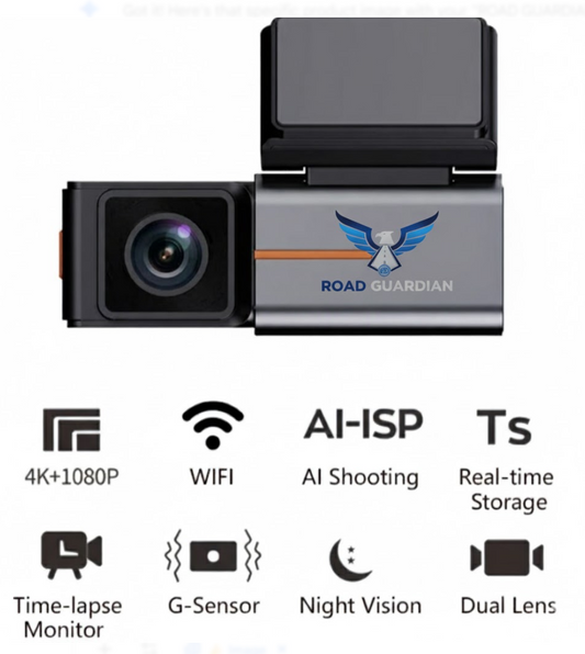 RoadGuardian 4K Dual Dash Cam